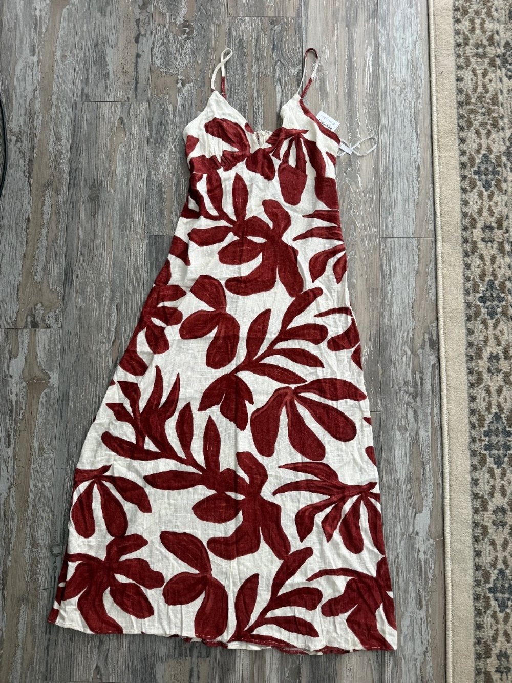 Paper Heart Linen Blend Maxi Dress